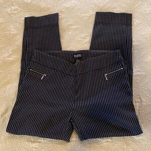 Soho Apparel Navy Pinstripe Pants